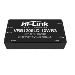 Hi-Link 12V to 5V 10W 2000mA DC to DC Isolation Voltage 1500VDC Power Module Converter VRB1205LD-10WR3-27