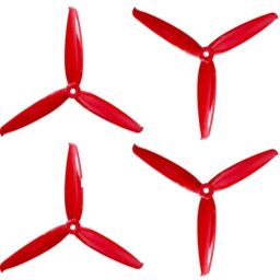 Pro-Range Propellers 6042(6X4.2) Tri Blade Flash 2CW+2CCW 2 Pair Ferrari Red-24