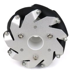 100mm Aluminium Mecanum wheels (Bush type rollers) Right-33