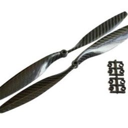 Orange HD Propellers 1245(12X4.5) Carbon Fiber Black 1CW+1CCW-1pair-15