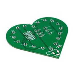 5V USB DIY Colorful LED Kit Heart Shape Light Control Kit Green PCB-1