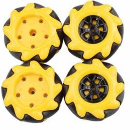 Yellow McNamum Wheel 60MM-K (4pcs/set )Compatible with 6.7mm couplings-22