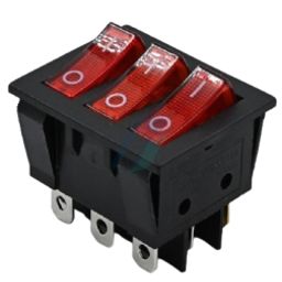 ROCKER SWITCH-KCD3-301-3N Three Pole Three Throw ON OFF Illuminated-51