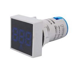 Blue AC60-500V 22mm AD16-22FSV Square Frosted Surface LED Voltmeter Indicator Light-16