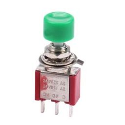 Green DS-612 6MM 3PIN Mini Momentary Self- Reset Automatic Return Push Button Switch-2