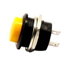 Yellow R13-507 16MM 2PIN Momentary Self- Reset Round Cap Push Button Switch-11