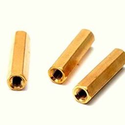 M3 X 20mm Female to Female Brass Hex Threaded Pillar Standoff Spacer-18 Pcs.-34
