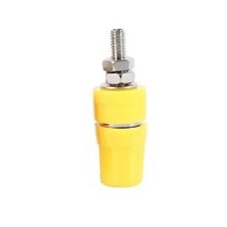 Yellow M4*36 Pure Copper Terminal 4mm Banana Jack Socket 20AYellow M4*36 Pure Copper Terminal 4mm Banana Jack Socket 20A-2