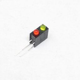3MM Double Hole Lamp Holder with (Yellow+ Red) color Light (Pack of 10)-picture-44