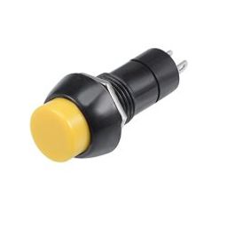 Yellow PBS-11B 12MM 2PIN Momentary Self- Reset Round Plastic Push Button Switch-8