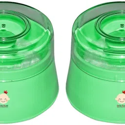 New Born Baby Cosmetic Powder Soft Puff Container/Storage Box (Pack of 2)-image-5