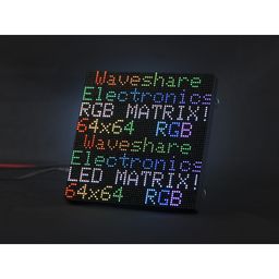 Waveshare RGB Full-Color LED Matrix Panel, 2.5mm Pitch, 64×64 Pixels, Adjustable Brightness image 1
