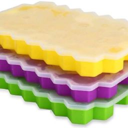 Ice Cube Tray With Lid for Freezer Flexible Silicone Honeycomb Design Multicolor Silicone Ice Cube Tray-image-37