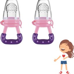 SST Sales Baby Food And Fruit Nibbler & Pacifier Teether BPA Free Nibbler TH462 Feeder-image-98