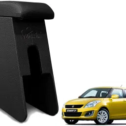 Car Arm Rest Wooden Armrest Black Color with Cushion & Storage Box Car Armrest-image-9