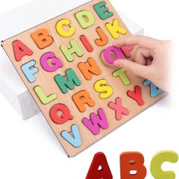 Low Price 3D Wooden Educational learning A To Z English Alphabets Board Puzzle-image-104