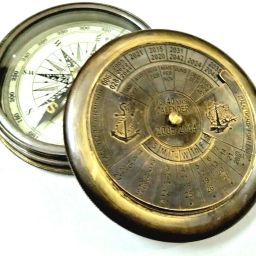 Brass calendar compass nautical compass calendar lid gift Compass-11