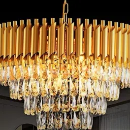 500mm gold luxury gold jhummar@5a Chandelier Ceiling Lamp-image-21