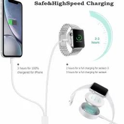 MARS 2-in-1 Charger Dock for Apple Watch & iPhone – Dual Wireless Charging Charging Pad image 4