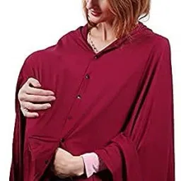 Feeding cover Maroon side button Feeding Cloak-image-31