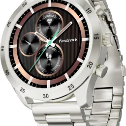 Fastrack Magnus FX2-1.32''UltraVU Display|Metal Design|SS Strap|SOS|AI Voice Assistant Smartwatch-3