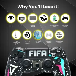 HG WORLD Playstation Dualshock 4 Joystick Wireless for PS4 Gamepad Motion Controller Motion Controller image 5