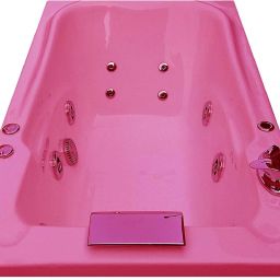 Voyage 5.5 Ft Tub with Jacuzzi, Back Massage and Filler System - Pink Free-standing Bathtub-image-93