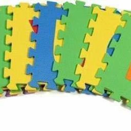 erise Mini Size Play Puzzle MAT for Kids, 36 pcs Alphanumeric Non-Toxic EVA MAT, Interlocking Puzzle Mat with ABCD and 0-9 Numbers Set Toy Mat for Kids image 2