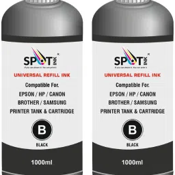 spotink 011BK/012 refill ink bottle for epson printer L8180,L8160 Printers (1LTR) Black - Twin Pack Ink Bottle-picture-11