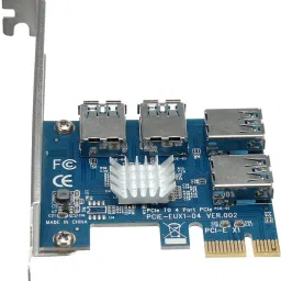 Etzin NA 0 GB All in One PC's Blue M.2 Internal Solid State Drive (SSD) (PCI-E 1 to 4 PCI Express slots 16 x PCI-E riser card 1 X to 4 PCI-E adapter external PCIe slot multiplier card for Bitcoin Miner) image 5