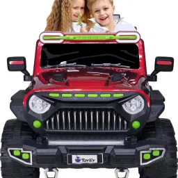 868 RED (1-8YRS) KIDS BATTERY JEEP Jeep Battery Operated Ride On-image-78