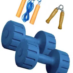 wooden Skipping Rope & Hand Grip & PVC Dumbells Fitness Accessory Kit Kit-image-50
