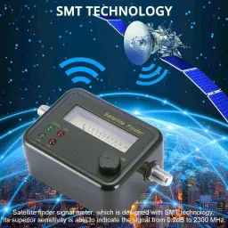 goodsbazaar J9001 Sf45 Sf45 New Arrival Satellite Signal Finder for All Dish TVs Gain Measuring DB Meter Black Colour Mini LCD Display Satellite Signal Finder Meter Tester With Excellent Sensitivity Satellite TV Receiver for Free to Air/Dish Network/Direct TV/Satellite TV Analog Voltage Tester image 2