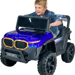 Kids Electric Battery Car With Baby Driving + Parents Remote To Control Jeep Battery Operated Ride On-18