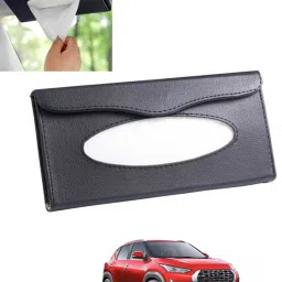 Universal Leatherite Rectangle Black Tissue Box For Car/office/Home-180 Vehicle Tissue Dispenser-image-53