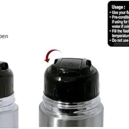 milton Only Lid Thermosteel Flask Push Lid - Flask 1000 Ml & 750 Ml. [Cello,Brosil] 1 inch Lid image 3