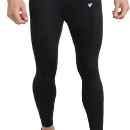 kyk Solid Men Black Tights-picture-2