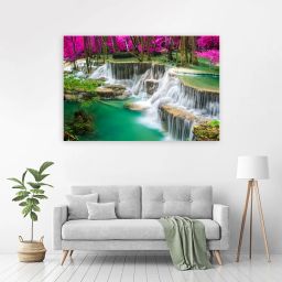 91 cm Beautiful Waterfall (Posters-36Inch X 24Inch) Self Adhesive Sticker-image-18