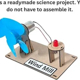 erhindia Working Model Toy Wind Mill Class 6 School Project Science Kit for Kids Use Educational Electronic Hobby Kit image 5