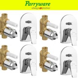 Aqua concealed Diverter Body with Concealed Upper Part set of 4 pic 122 Agate Diverter with upper trim | Hot and Cold water Mixer | Complete set Diverter Faucet-18