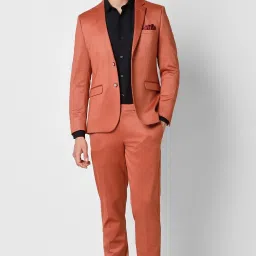 Men Single Breasted - 2 button Solid Suit-image-90
