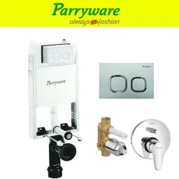 Half Frame Concealed Cistern, with divater body upper uno set of 1 pic 131 Dual Flush Tank-picture-3