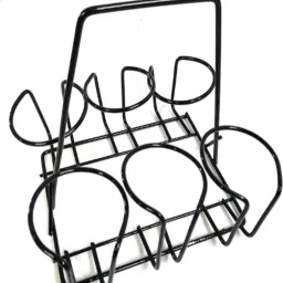 Cutting Tea Stand Stainless Steel Glass Holder-image-26