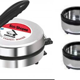® Combo Pack 2 Steel Casserole Non Stick|| Electric|| Chapati & EL-14 Roti and Khakra Maker-38