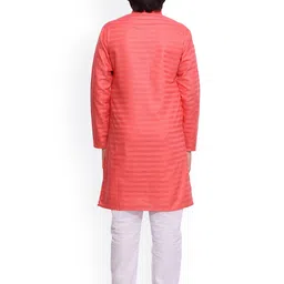 BAESD Boys Striped Regular Kurta with Pyjamas image 3