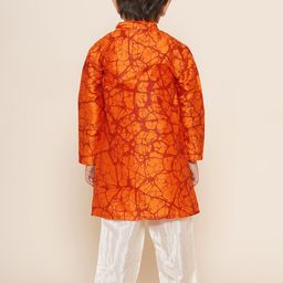 Sethukrishna Boys Abstract Printed Kurta with Pyjamas image 4