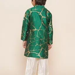 Sethukrishna Boys Abstract Printed Regular Kurta With Pyjamas image 4