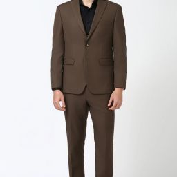 Men Two Piece Suit Solid Suit-image-19