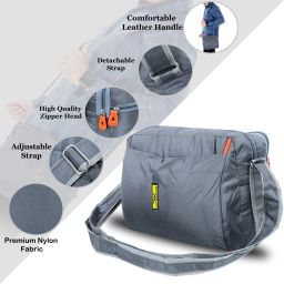 Grey Men Sling Bag Cross body Men’s Sling Messenger Bag for Travel / Office / Business-image-67