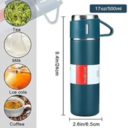 rhobos Combo C1290 Automatic Popcorn & Vacuum Flask Bottle 1 L Popcorn Maker image 5